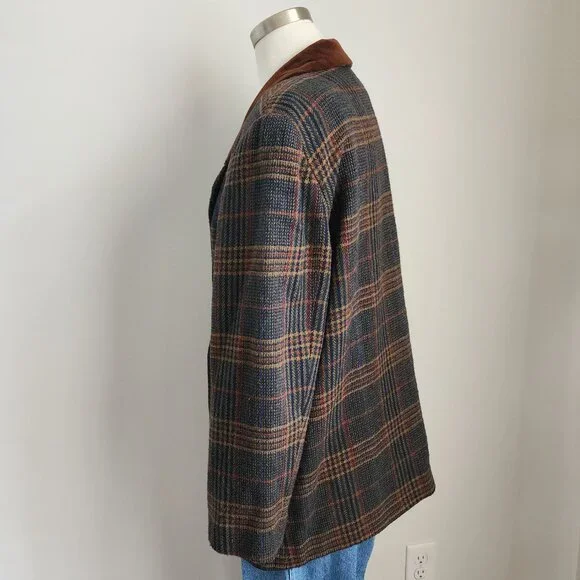Vintage Plaid Blazer Size: 14P - Picture 6 of 16